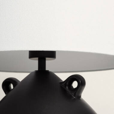 Imagen de Lámpara de Mesa Cerámica y Tela Cafuné