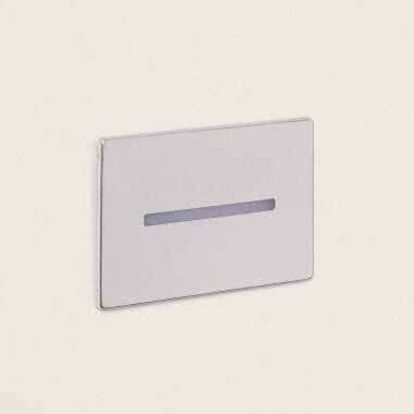 Baliza Exterior LED 3W Acero Inoxidable Empotrable Pared Wabi Lineal