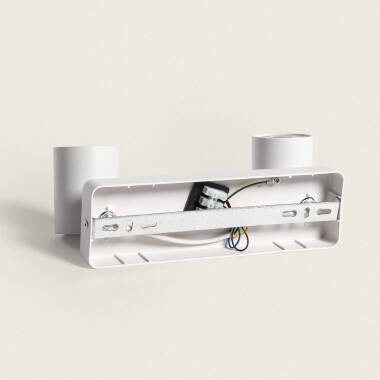 Imagen de Lámpara de Techo Orientable Aluminio Cora 2 Focos Blanco