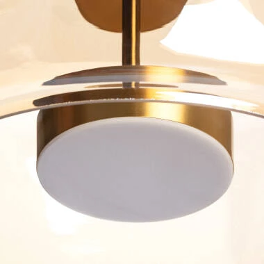 Imagem de Candeeiro Suspenso LED 7W Metal e Vidro Aba 