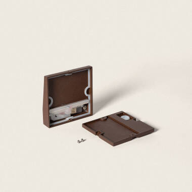 Imagen de Baliza de Pared Exterior LED 3W CCT Seleccionable Superficie Cuadrado Jade