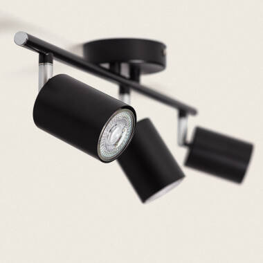 Producto de Lámpara de Techo Orientable Metal 3 Focos Albus Black