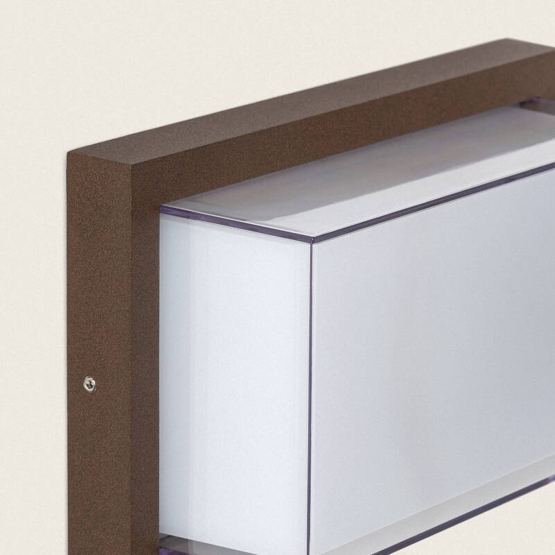 Imagem de Aplique de Parede Exterior LED 12W Alumínio CCT Seleccionável Duplo Difusor Caelia