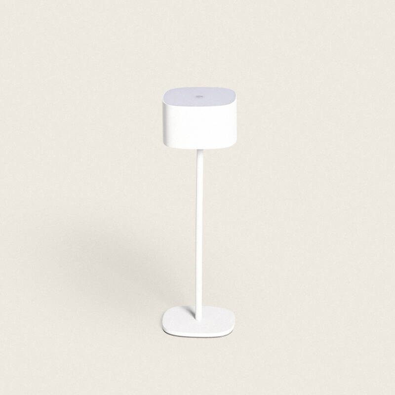 Imagen de Lámpara de Mesa LED Portátil Exterior con Batería USB Recargable Metal Mounka Square