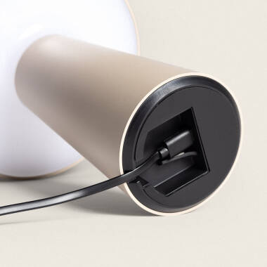 Imagen de Lámpara de Mesa LED Portátil Exterior con Batería USB Recargable Metal Uyanga