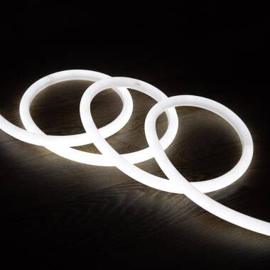 Tira LED Neón Regulable 220V Blanco Frío Circular 360 9W/m Corte 100cm IP67 a Medida