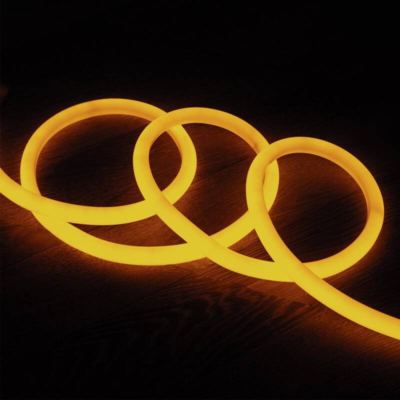 Imagen de Tira LED Neón Regulable 220V Amarillo Circular 360 9W/m Corte 100cm IP67 a Medida