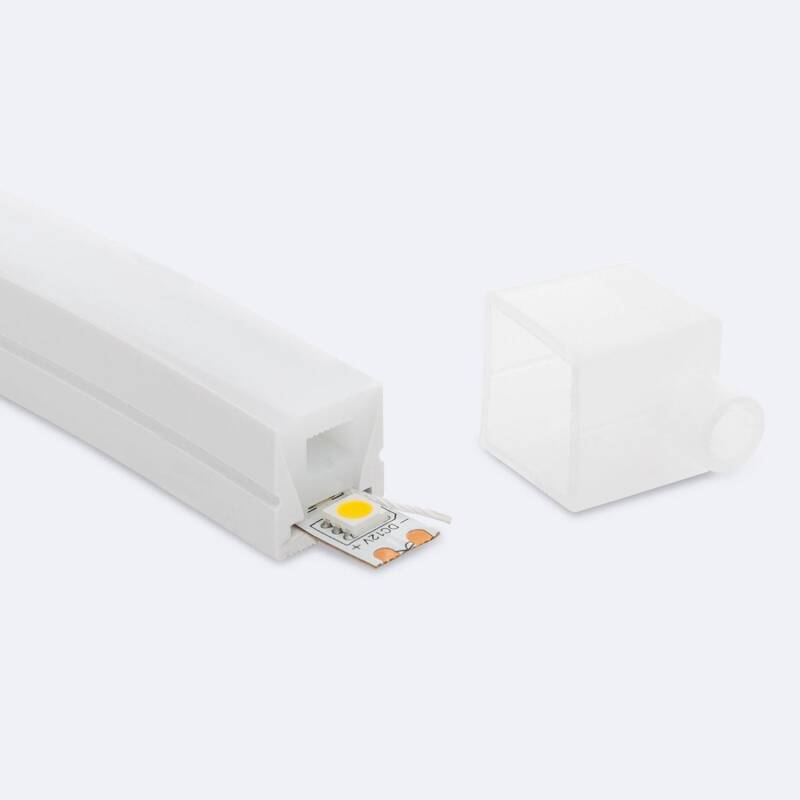 Imagen de Perfil Neón SFLEX 16x16 Superficie/Empotrable Curva Vertical para Tira LED IP20 hasta 11 mm