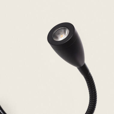 Imagem de Candeeiro de Parede com Luz de Leitura 2.5W Metal Black-Kianga