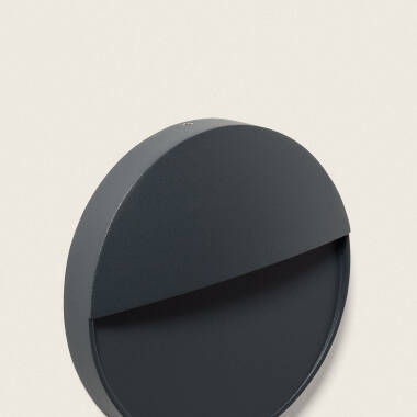 Imagen de Aplique de Pared Exterior LED 3W CCT Seleccionable Aluminio Superficie Circular Jade