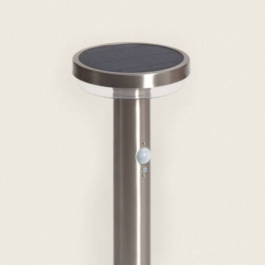 Imagem de Baliza de Pé Exterior Solar LED 5W 50cm Alumínio com Sensor de Movimento Barton