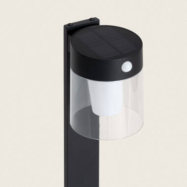Imagen de Baliza de Pie Exterior Solar LED 1,5W 46cm Aluminio con Sensor de Movimiento Efren