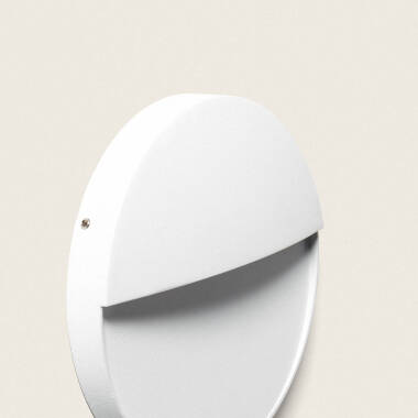 Imagen de Aplique de Pared Exterior LED 6.5W CCT Seleccionable Aluminio Superficie Circular Jade