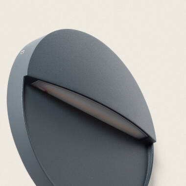 Imagen de Aplique de Pared Exterior LED 6.5W CCT Seleccionable Aluminio Superficie Circular Jade