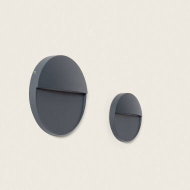 Imagen de Aplique de Pared Exterior LED 6.5W CCT Seleccionable Superficie Circular Jade