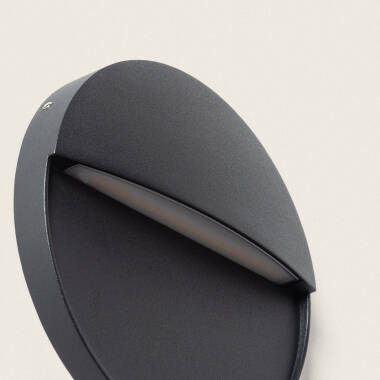 Imagen de Aplique de Pared Exterior LED 6.5W CCT Seleccionable Aluminio Superficie Circular Jade