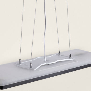 Imagen de Lámpara Colgante LED 24W Rectangular SwitchCCT Seleccionable 580X200 mm Doble Cara Negro