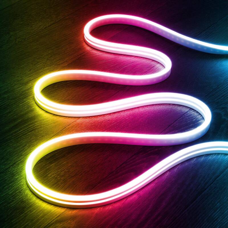 Imagem de Kit Neon LED 24V DC 120LED/m 5m com Fonte de Alimentação IP65