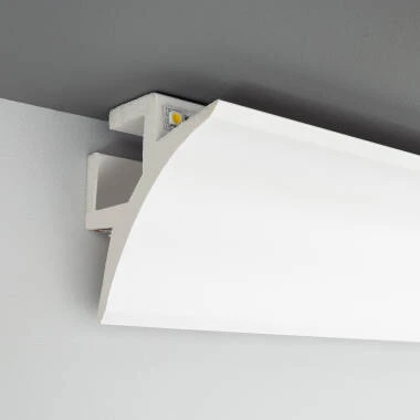 Moldura Cornisa 2m para 2 Tiras LED ARCOS 85