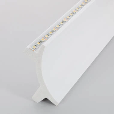 Moldura Cornisa 2m para 2 Tiras LED ARCOS 95