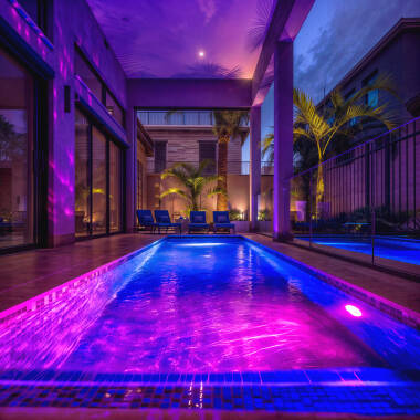 Imagen de Foco Piscina Superficie LED RGB Sumergible 12V AC IP68 Acero Inoxidable 20W XtraPool