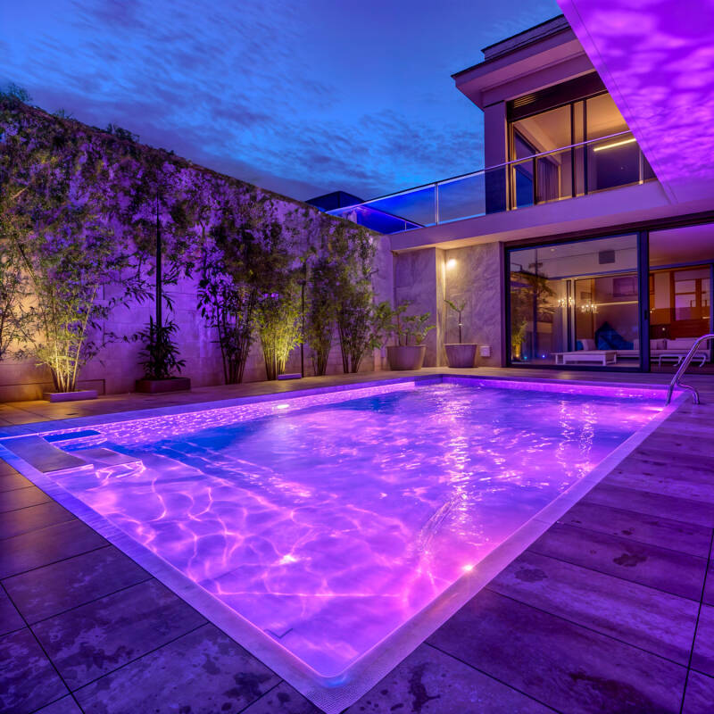 Imagem de Foco LED RGB Submersível para Piscina, 12 V CA, IP68, Aço Inoxidável, 35 W, XtraPool
