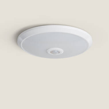 Imagen de Plafón LED Techo 20W con Sensor de Movimiento PIR y Crepuscular Design Ø295 mm 