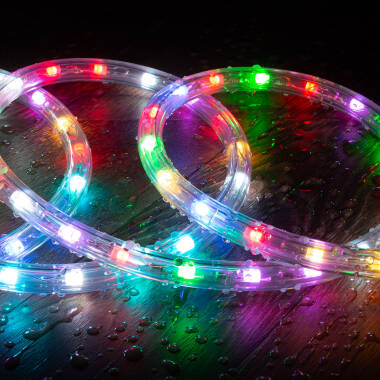 Imagem de Mangueira LED Redonda 220V AC 36 LED/m RGB IP65 Corte 100 cm à Medida