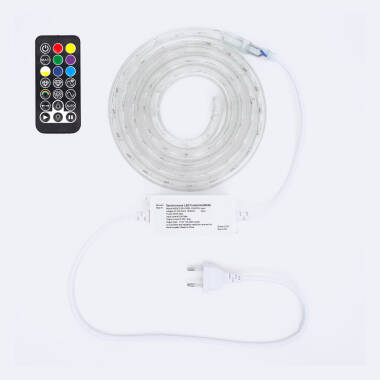 Imagem de Mangueira LED Redonda 220V AC 36 LED/m RGB IP65 Corte 100 cm à Medida