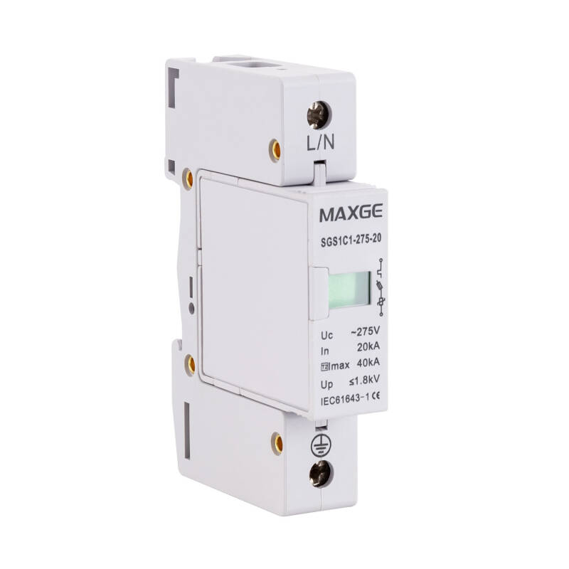Imagem de Protector Sobretensão Transitorias MAXGE 1P-Clase II-40kA-20kA-1,8kV