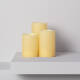 Imagem de Pack de 3 Velas LED Cera Natural