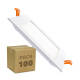 Produto de Caixa de 100 Placas LED 12W Quadrada SuperSlim Branco Frio Corte 155x155 mm