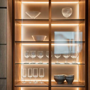 Imagem de Perfil Neon SFLEX 25x14 Curva Vertical para Fita LED IP20 até 15 mm