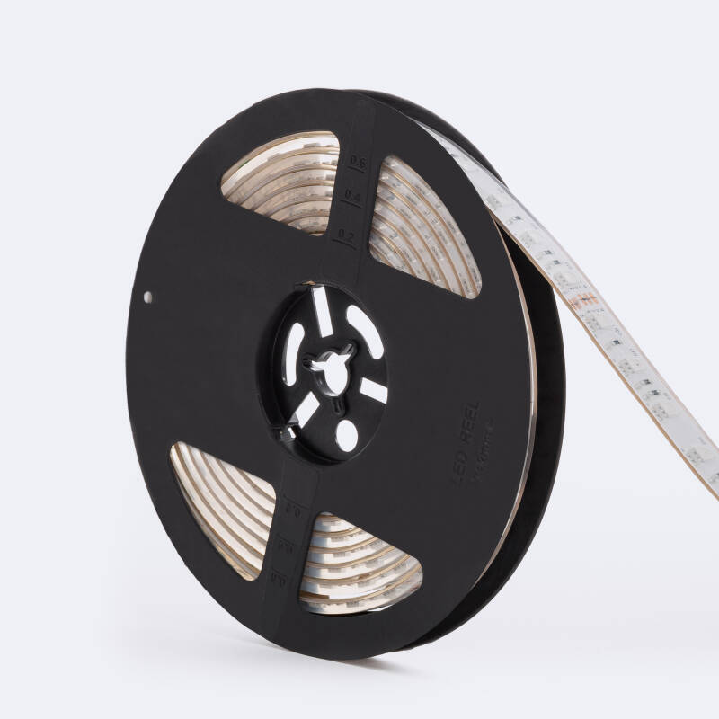 Imagen de Tira LED RGB 24V DC 60LED/m 5m Sumergible IP68 Ancho 12mm Corte cada 10cm