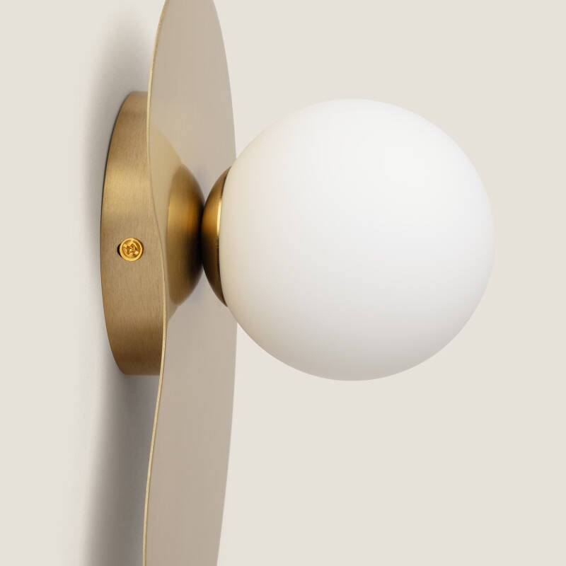 Imagem de Aplique de Parede Metal e Vidro Leaton