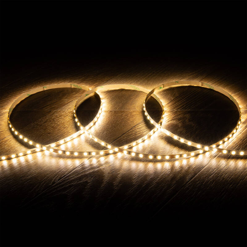 Imagen de Tira LED 24V SMD 120 LED/m 5m 10W/m 1000lm/m Ancho 5mm Superestrecha Corte 5cm IP20
