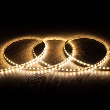 Tira LED 24V SMD 120 LED/m 5m 10W/m 1000lm/m Ancho 5mm Superestrecha Corte 5cm IP20