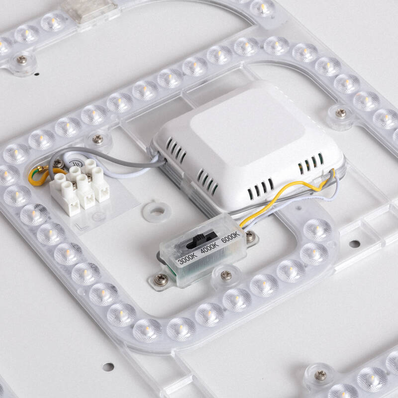 Producto de Plafón LED 30W Metal y Metacrilato CCT Seleccionable Camden L Ø600 mm