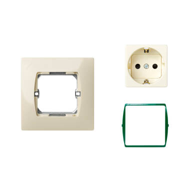 Kit Enchufe Tipo F Schuko con Toma a Tierra SIMON 27