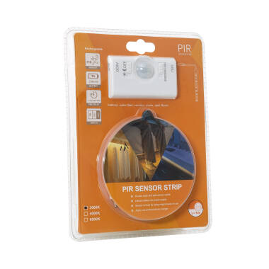 Imagem de Fita LED com Sensor de Movimento 30LED/m 1m IP20 Bateria Recarregável