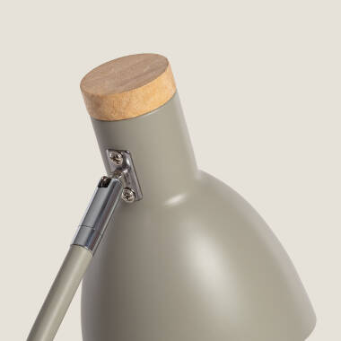 Imagen de Lámpara Flexo Escritorio Aluminio y Madera Luxo