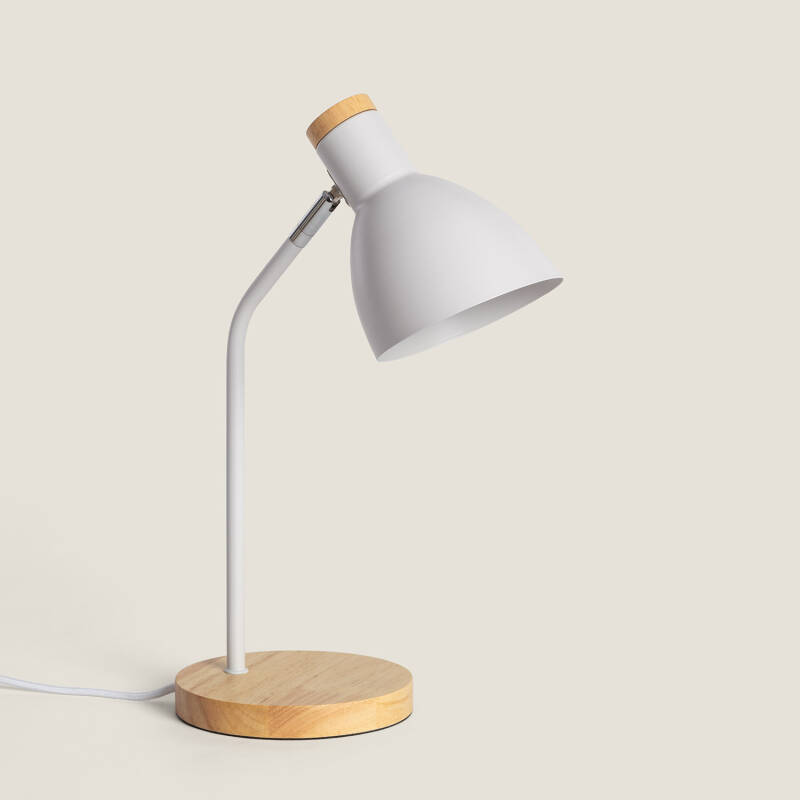 Imagen de Lámpara Flexo Escritorio Aluminio y Madera Luxo
