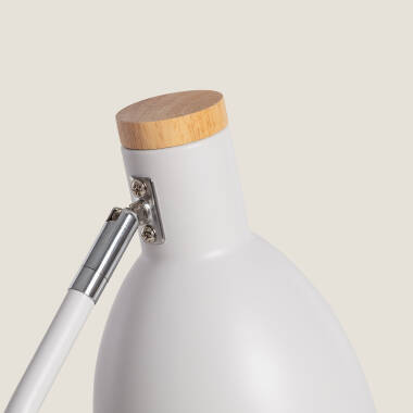 Imagen de Lámpara Flexo Escritorio Aluminio y Madera Luxo