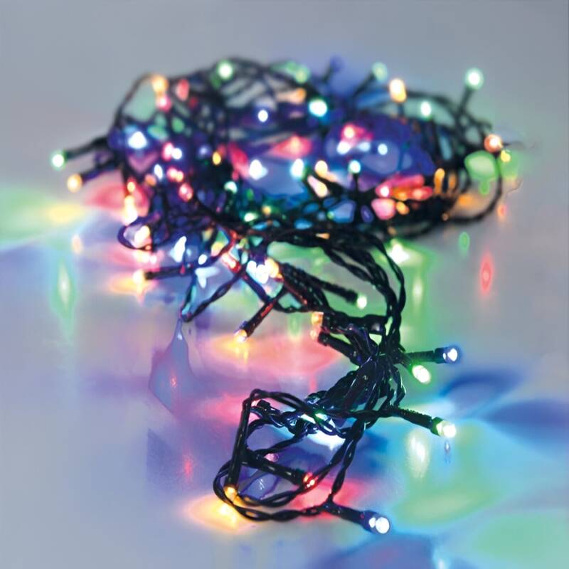 Imagen de Guirnalda Exterior Cable Negro LED RGB 18m