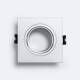 Imagen de Aro Downlight Cuadrado Basculante para Bombilla LED GU10 / GU5.3 Corte Ø 75 mm