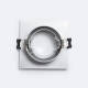 Imagen de Aro Downlight Cuadrado Basculante para Bombilla LED GU10 / GU5.3 Corte Ø 75 mm