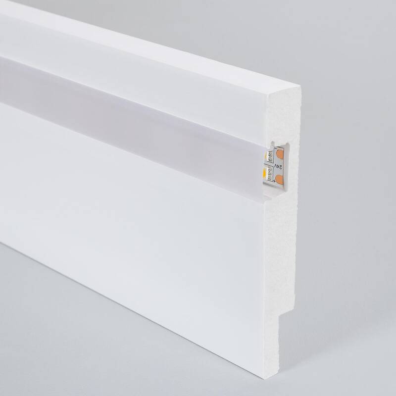 Imagen de Moldura Rodapié 2m para Tira LED con Tapa Continua VANTA 115