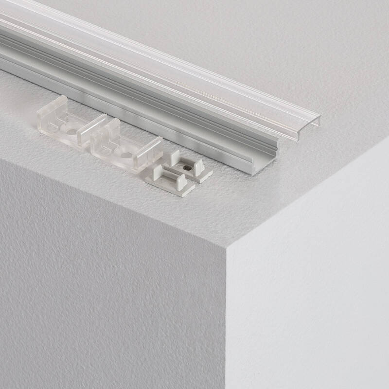Imagen de Perfil de Aluminio Superficie con Tapa Continua para Tiras LED hasta 12 mm