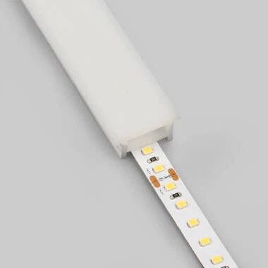 Perfil Neón SFLEX 25x14 Empotrable Curva Vertical para Tira LED IP20 hasta 15 mm