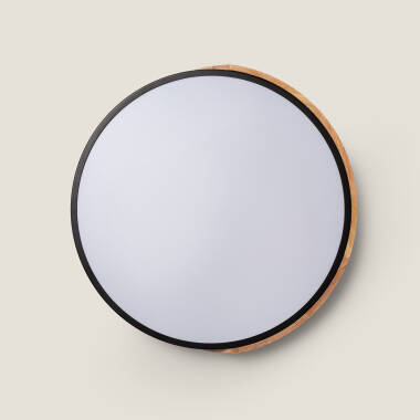 Imagem de Plafón LED 24W Circular Madeira e Alumínio Ø418 mm CCT Selecionável Semi-Dari